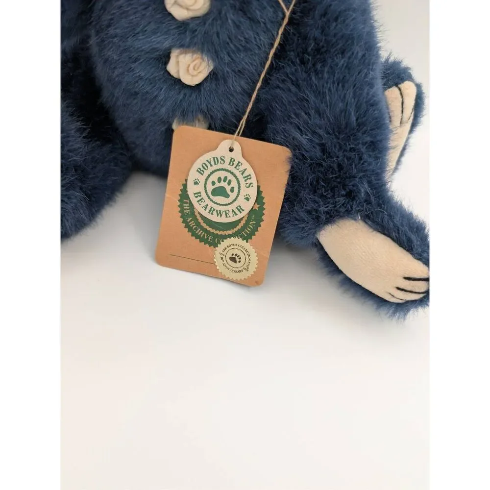 Boyds Bears Guinella Blue and Ivory Bear Plush 12